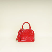 Louis Vuitton Red Monogram Vernis Alma BB Bag