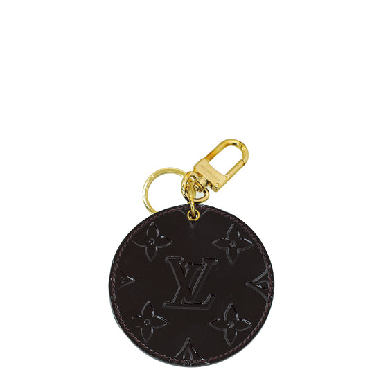 Louis Vuitton bag charm LV mirror Key ring Bag Charm Monogram Vernis  Amarran