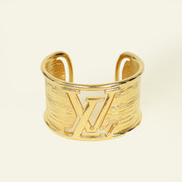Louis Vuitton Gold Tone Initiales Bracelet