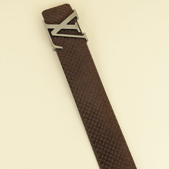 Louis Vuitton Bicolor Mini Damier 40mm LV Initiales Reversible Belt 40