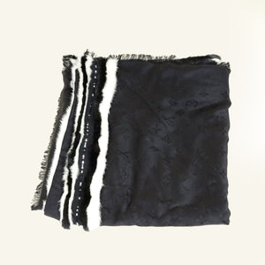 Louis Vuitton Bicolor Monogram Winter Party Monogram Shawl