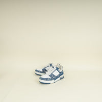 Louis Vuitton Bicolor Monogram Denim Run Away Sneaker 36.5