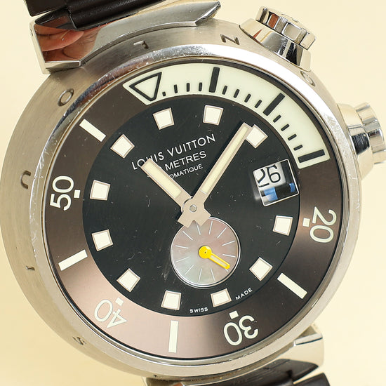 Louis Vuitton Stainless Steel Tambour Diving Automatic 44mm Watch