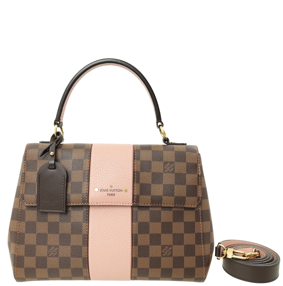 Louis Vuitton Damier Ebene Rose Ballerine Bond Street Bag