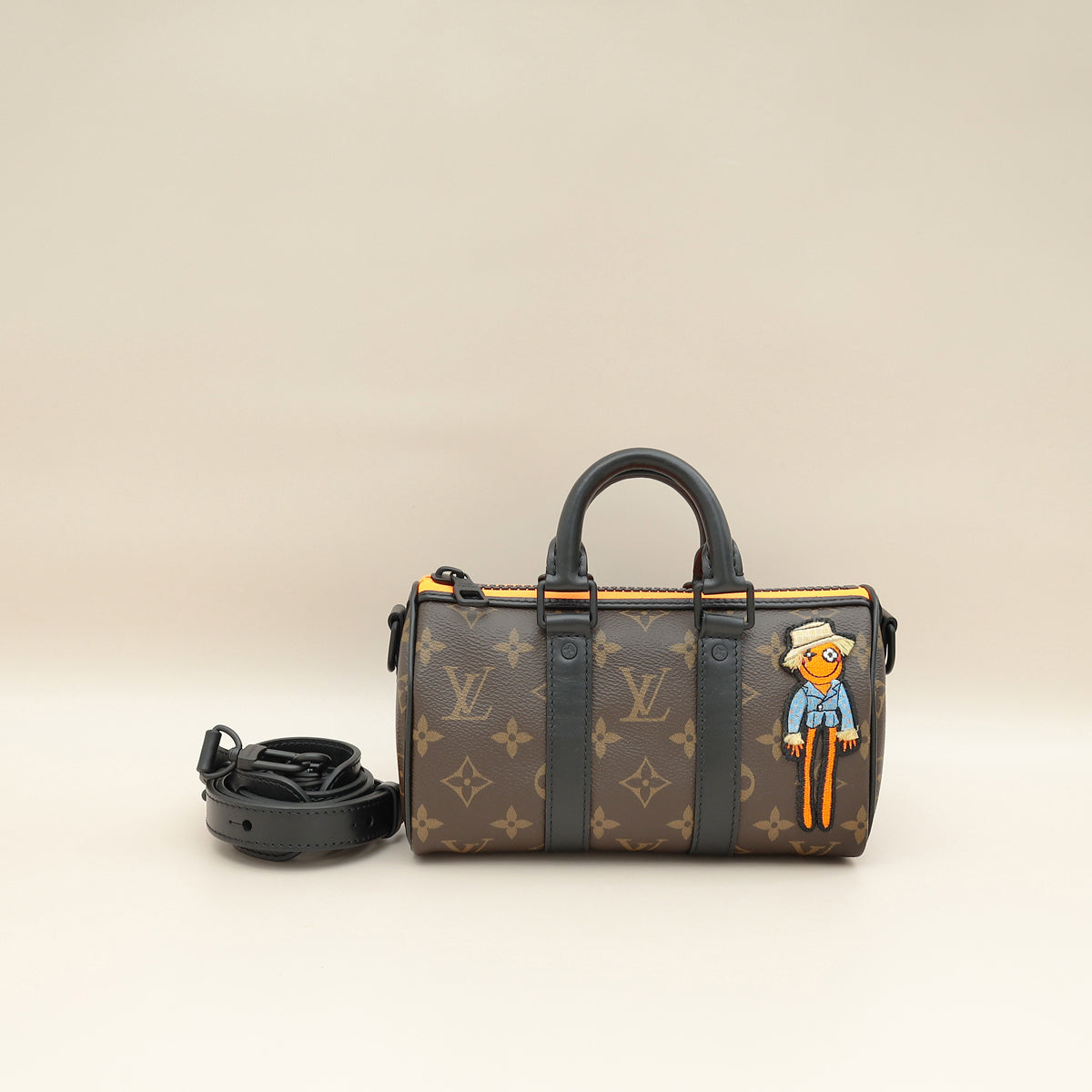 Louis Vuitton Monogram Black Macassar Keepall XS Zoom With Friends Bag-Louis Vuitton-THE CLOSET