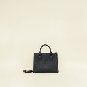 Louis Vuitton Black Monogram Giant Empreinte OntheGo PM Bag