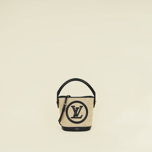 Louis Vuitton Bicolor Raffia Petit Bucket Bag