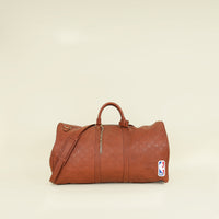 Louis Vuitton Brown Ball Virgil Abloh x NBA Keepall Bandouliere 55 Bag
