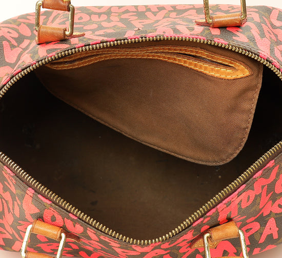 Louis Vuitton Bicolor Ltd. Ed. Graffiti Stephen Sprouse Speedy 30 Bag-Louis Vuitton-THE CLOSET