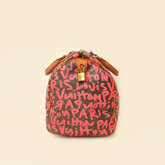 Louis Vuitton Bicolor Ltd. Ed. Graffiti Stephen Sprouse Speedy 30 Bag-Louis Vuitton-THE CLOSET