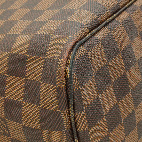 Louis Vuitton Damier Ebene Neverfull GM Bag W/ Pouch