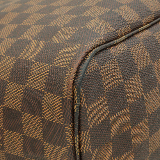 Louis Vuitton Damier Ebene Neverfull GM Bag W/ Pouch