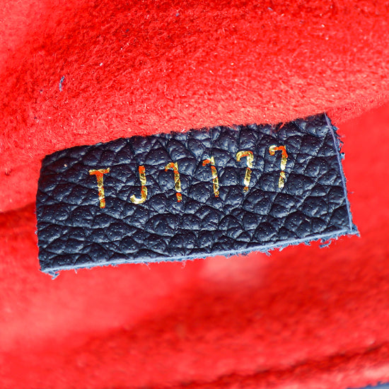 Louis Vuitton Monogram Empreinte Leather Saint Sulpice PM Marine Rouge  M43394