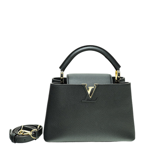 Louis Vuitton Noir Cuir Capucines BB Bag – The Closet