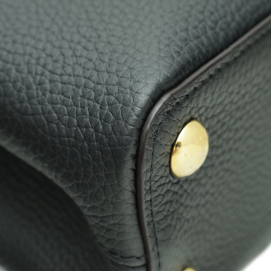 Louis Vuitton Noir Cuir Capucines BB Bag