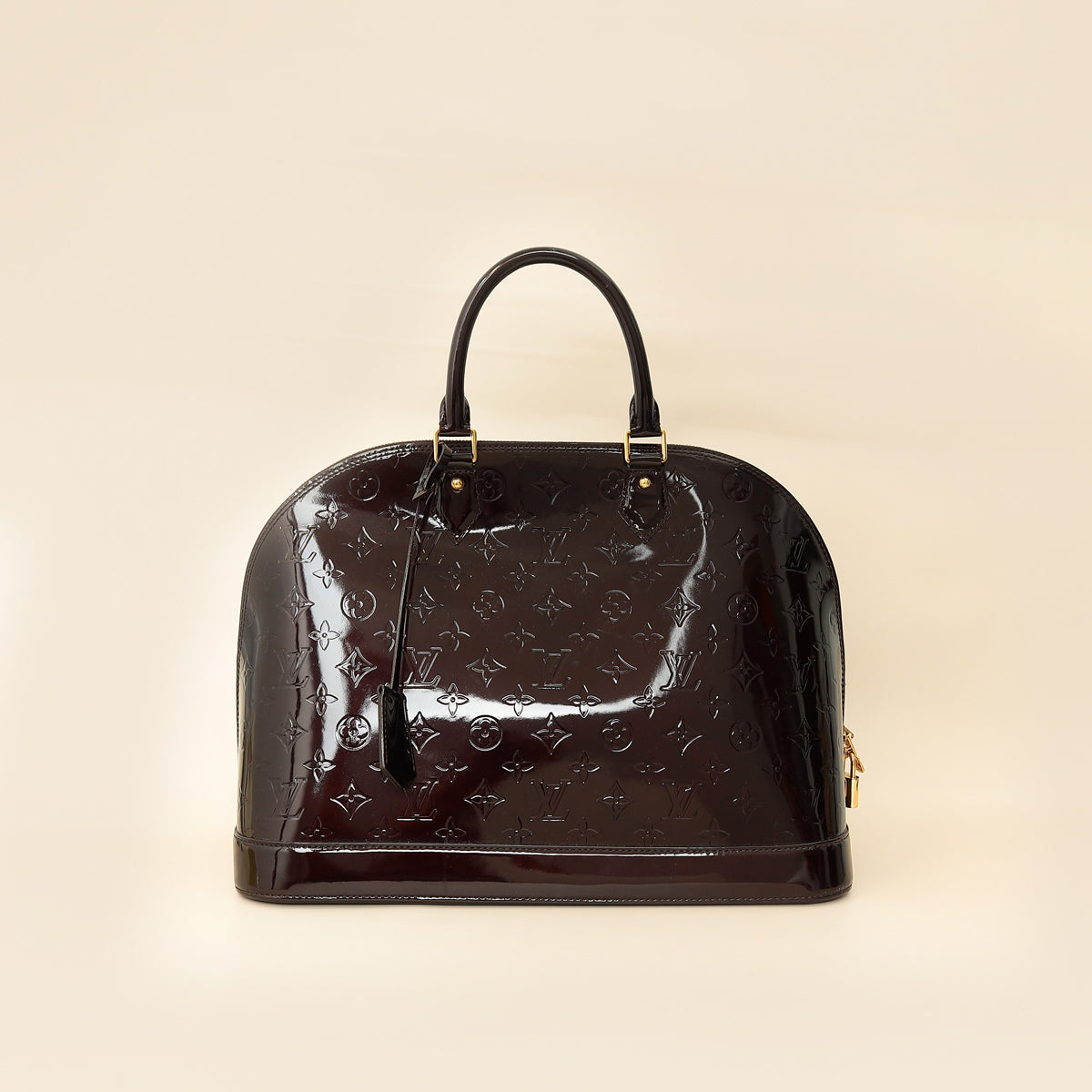 Louis Vuitton Amarante Vernis Monogram Alma GM Bag-Louis Vuitton-THE CLOSET