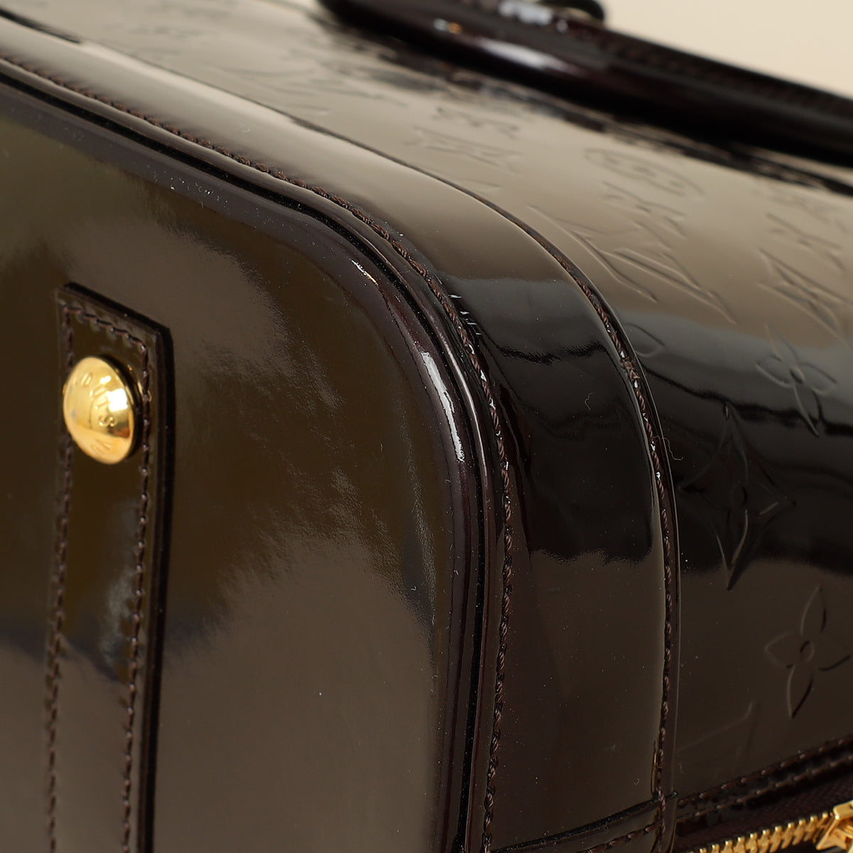 Louis Vuitton Amarante Vernis Monogram Alma GM Bag-Louis Vuitton-THE CLOSET