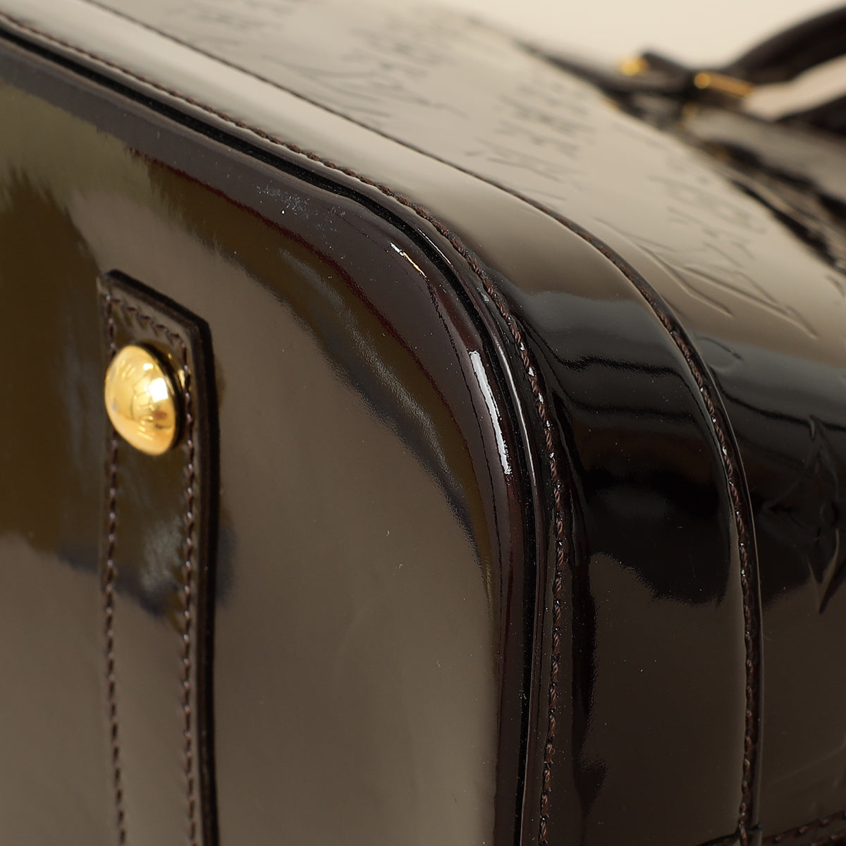 Louis Vuitton Amarante Vernis Monogram Alma GM Bag-Louis Vuitton-THE CLOSET