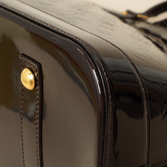 Louis Vuitton Amarante Vernis Monogram Alma GM Bag-Louis Vuitton-THE CLOSET