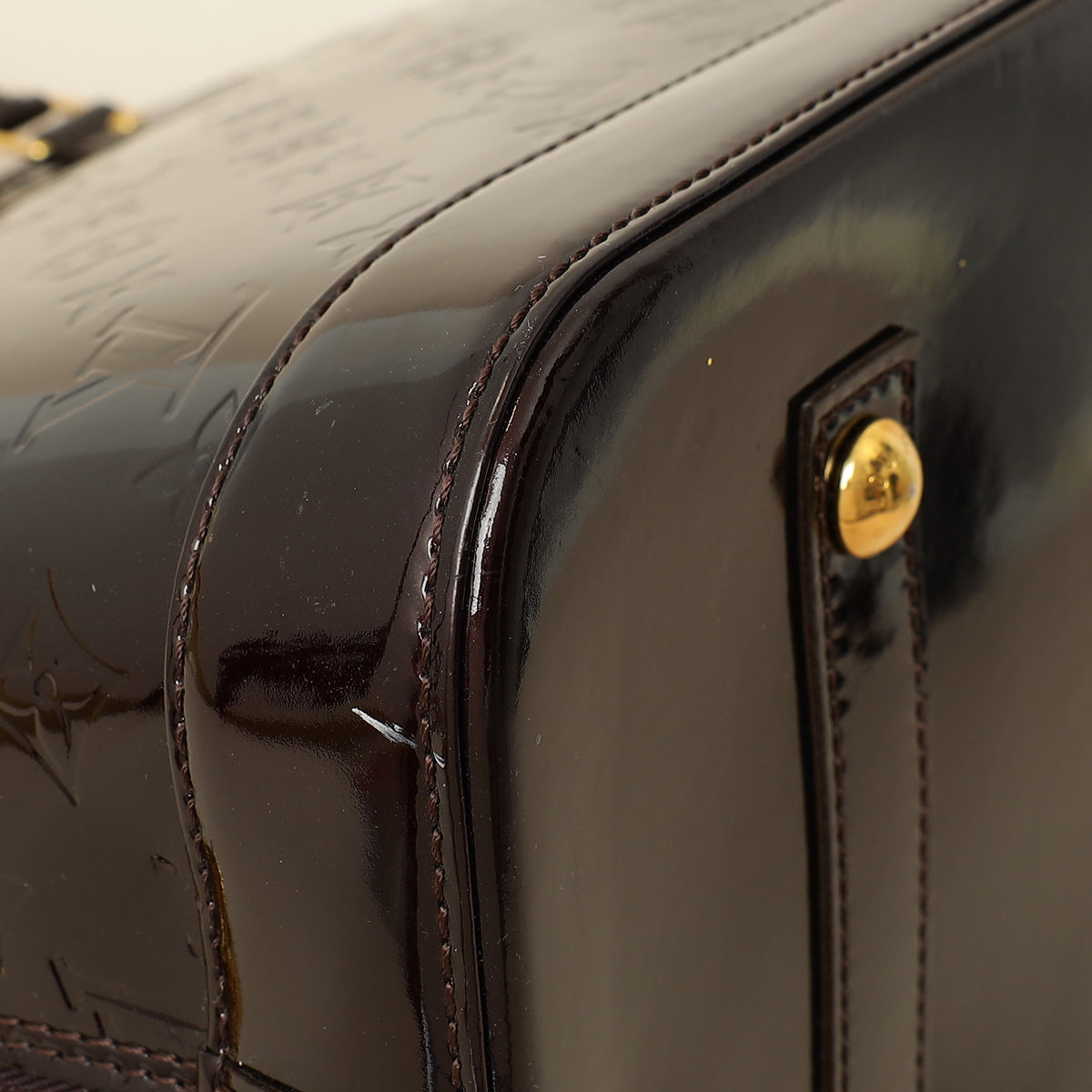 Louis Vuitton Amarante Vernis Monogram Alma GM Bag-Louis Vuitton-THE CLOSET