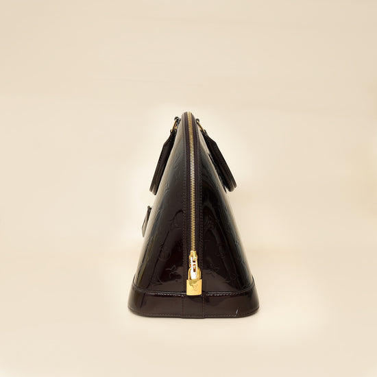 Louis Vuitton Amarante Vernis Monogram Alma GM Bag-Louis Vuitton-THE CLOSET