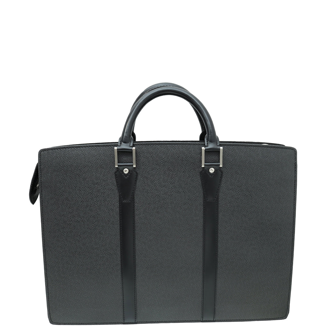 Louis Vuitton Black Lozan Briefcase Bag-Louis Vuitton-THE CLOSET