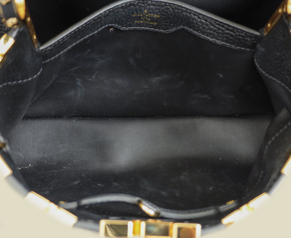 Louis Vuitton Black Capucines Flower Edges MM Bag