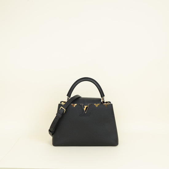 Louis Vuitton Black Capucines Flower Edges MM Bag