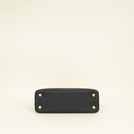 Louis Vuitton Black Capucines Flower Edges MM Bag