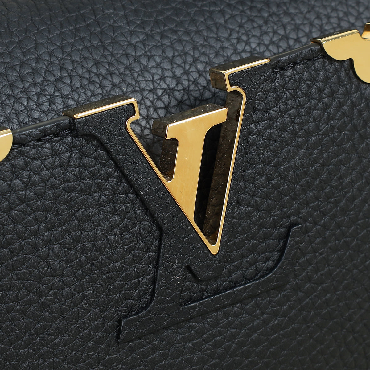 Louis Vuitton Black Capucines Flower Edges MM Bag