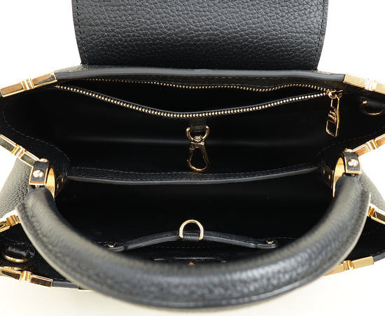Louis Vuitton Black Capucines Flower Edges MM Bag