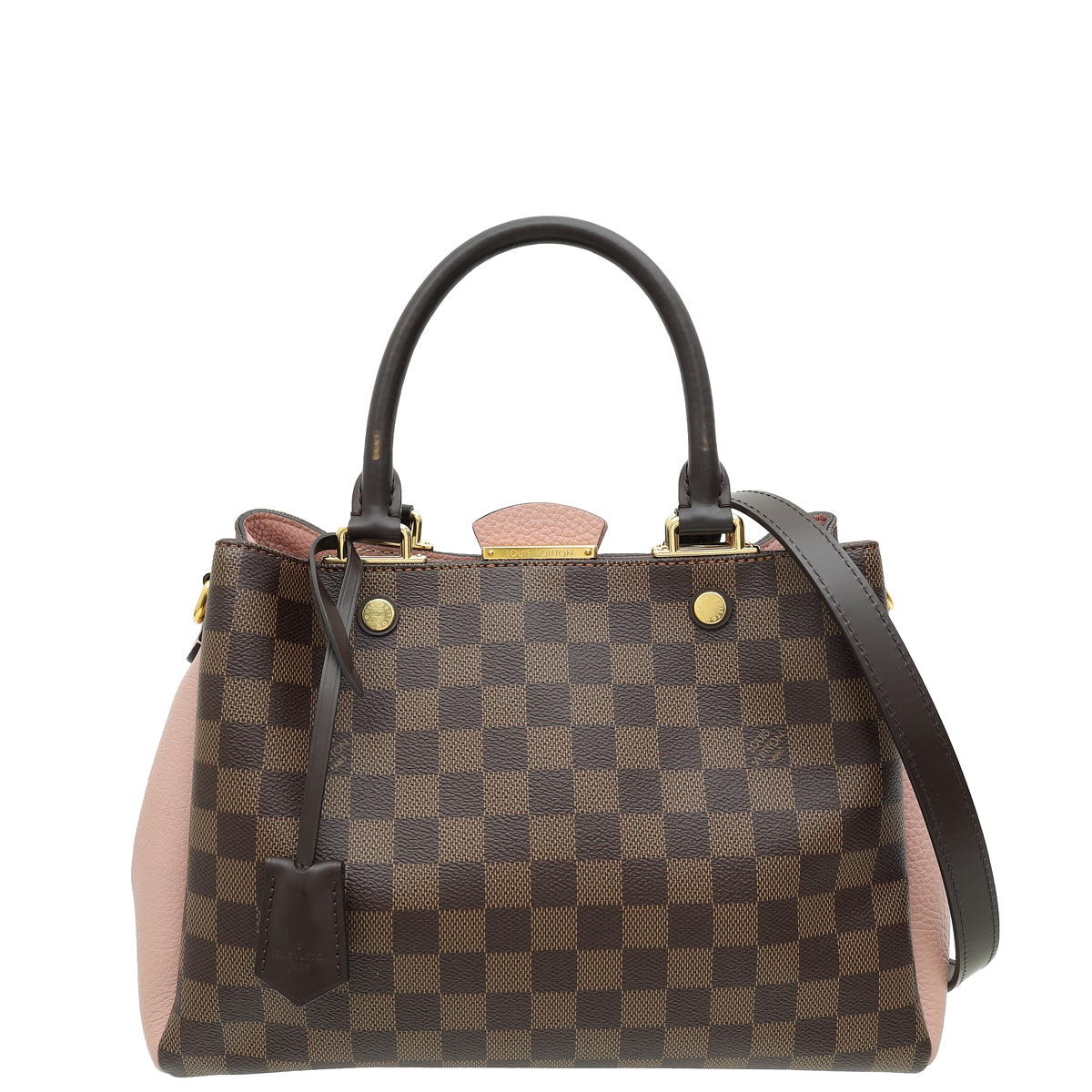 Louis Vuitton Damier Ebene Magnolia Taurillon Brittany Bag-Louis Vuitton-THE CLOSET