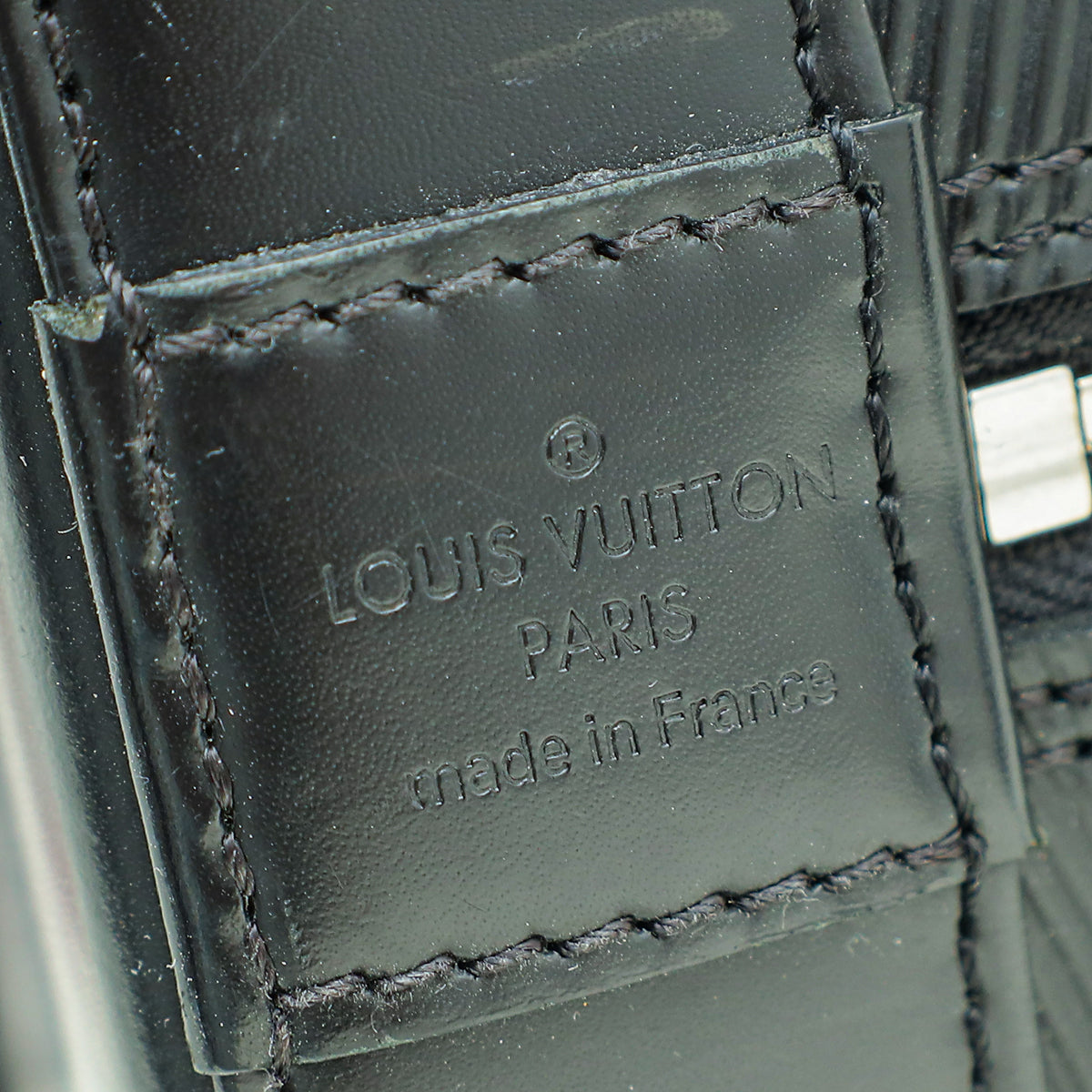 Louis Vuitton Noir Alma MM Bag