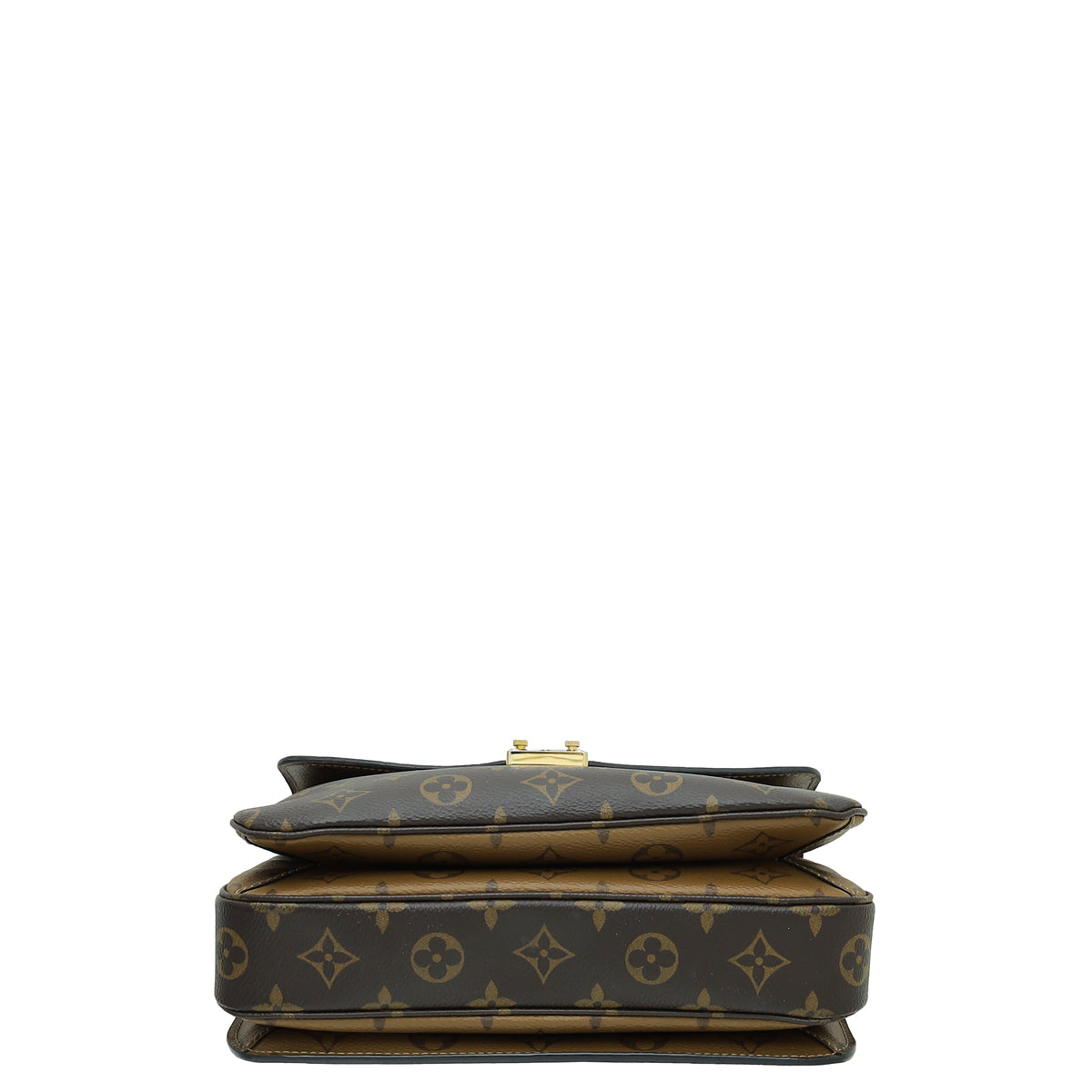 Louis+Vuitton+Pochette+Metis+Shoulder+Bag+Brown+Leather+Monogram+Reverse+Coated  for sale online