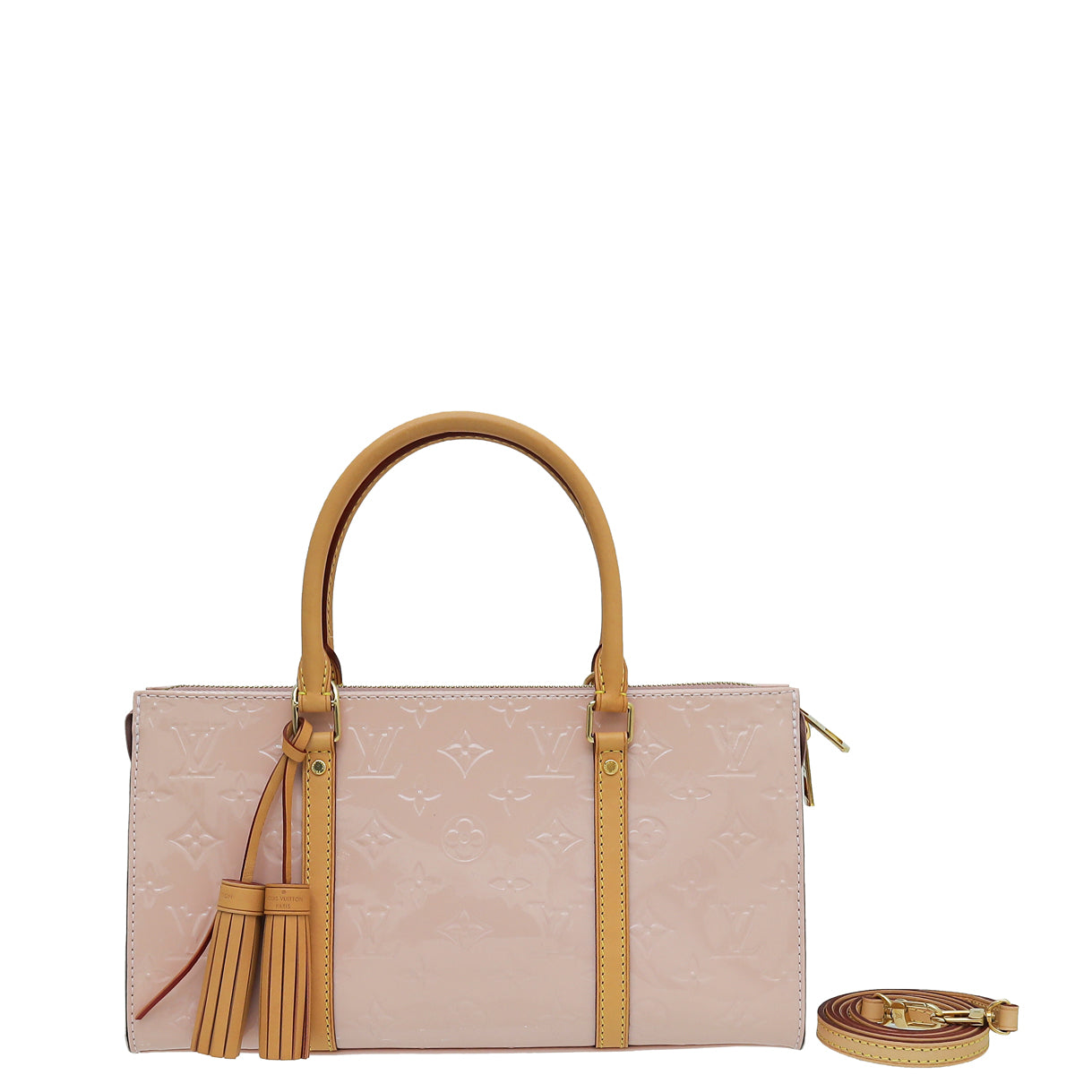 Louis Vuitton Light Pink Monogram Vernis Neo Triangle Bag-Louis Vuitton-THE CLOSET