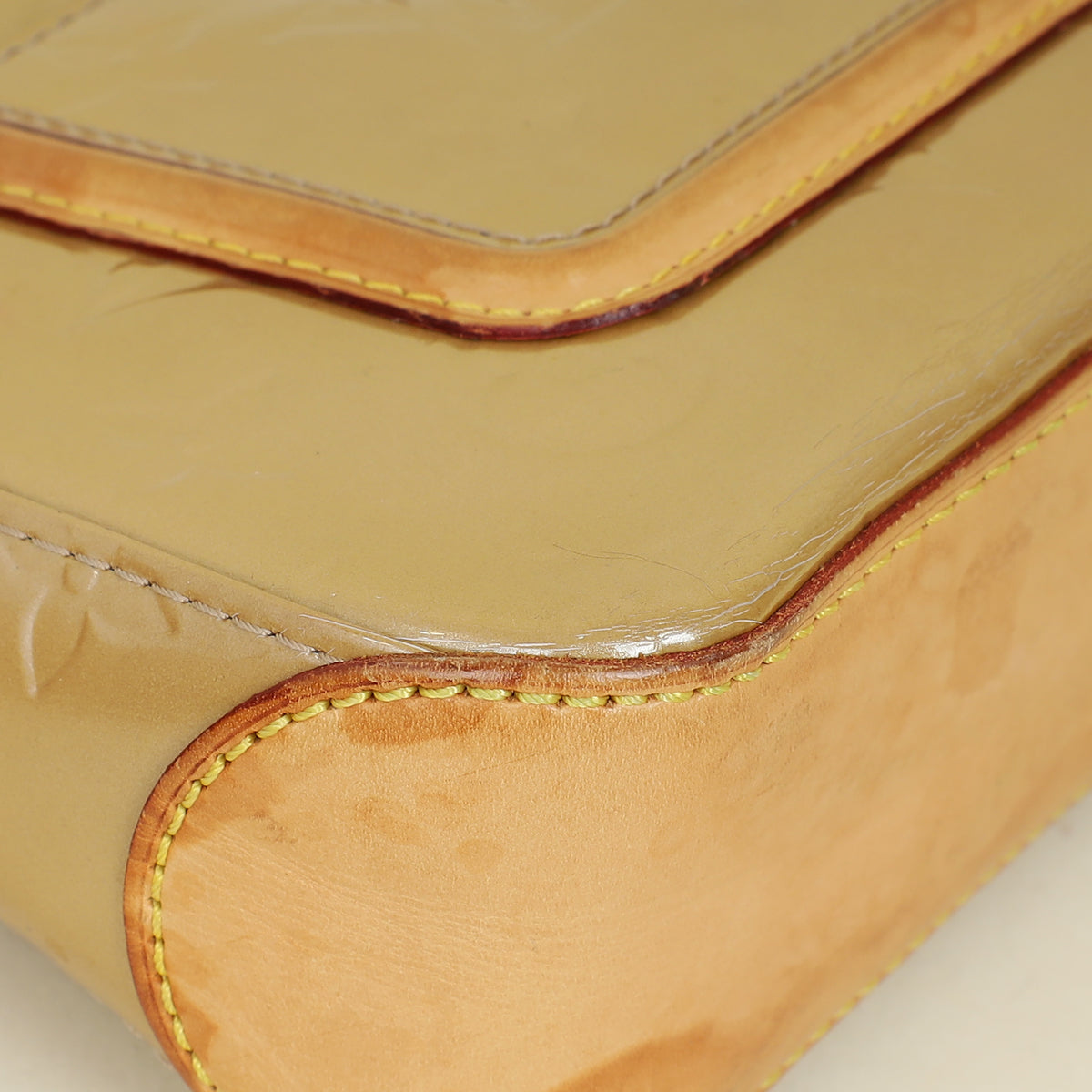 Louis Vuitton Noisette Monogram Vernis Mallory Square Bag