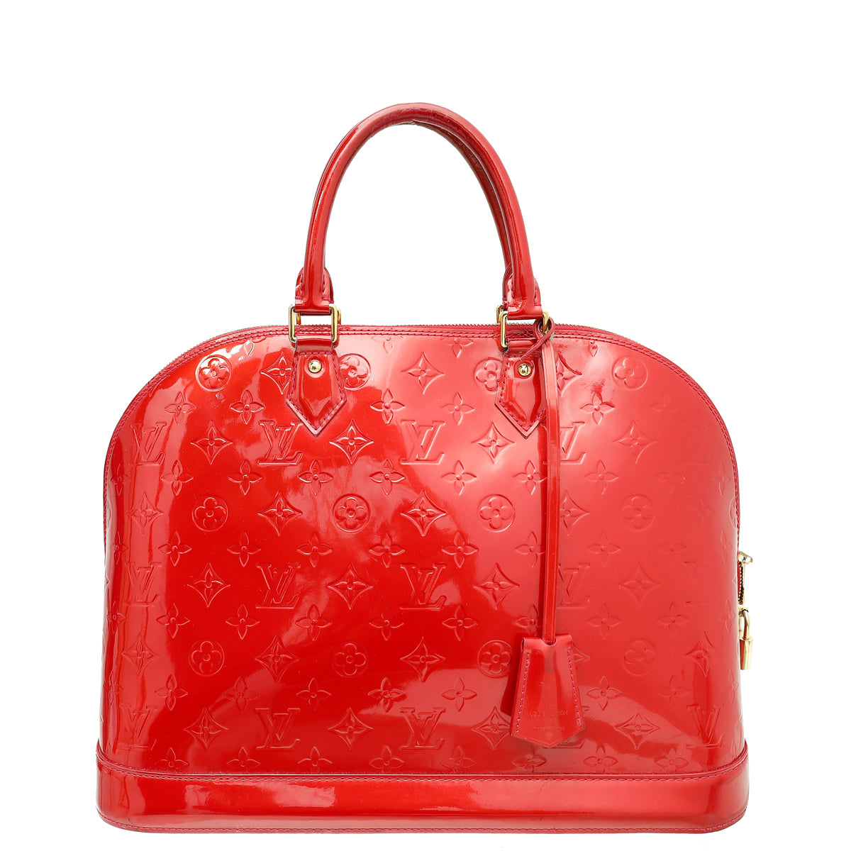Louis Vuitton Pomme D'Amour Monogram Vernis Alma GM Bag-Louis Vuitton-THE CLOSET