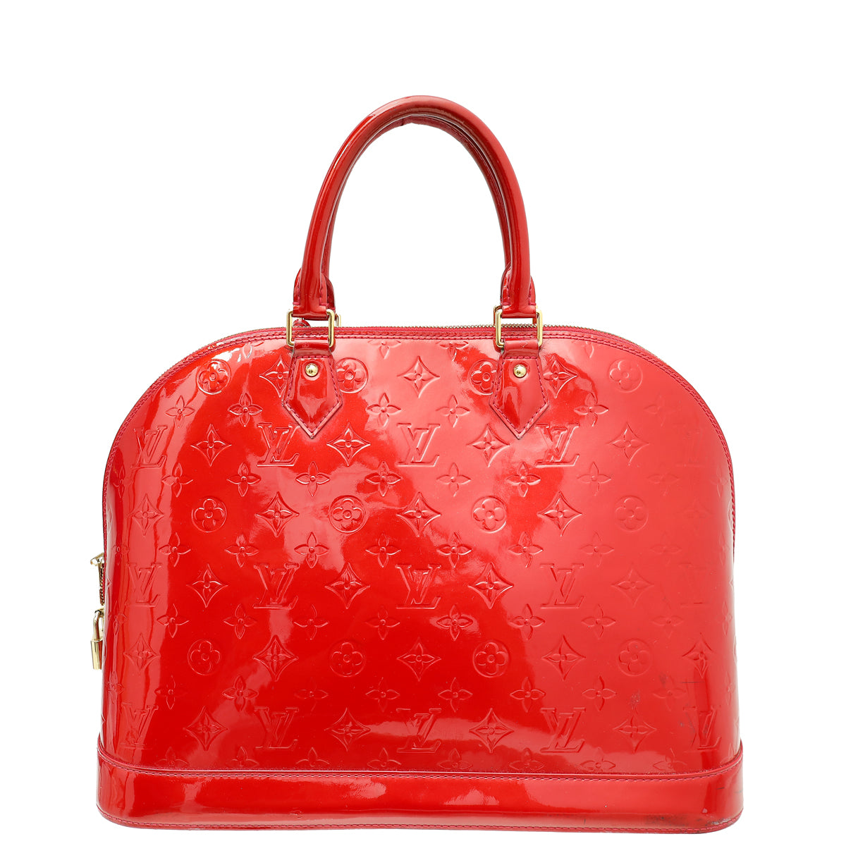 Louis Vuitton Pomme D'Amour Monogram Vernis Alma GM Bag-Louis Vuitton-THE CLOSET