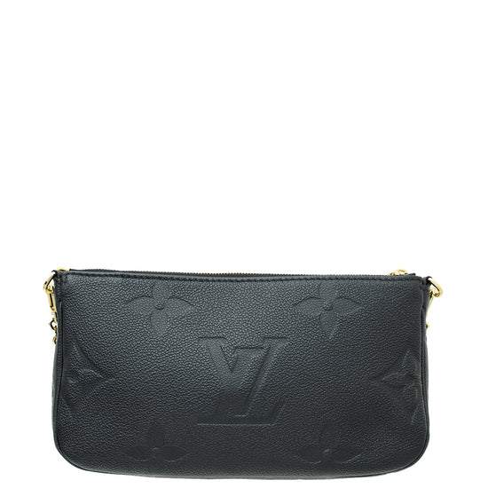 Louis Vuitton Black Monogram Empreinte Multi Pochette Accessories Bag