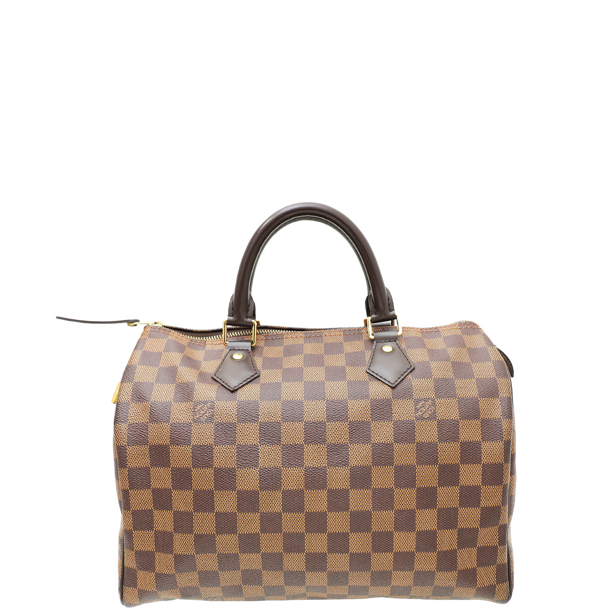 Louis Vuitton Damier Ebene Speedy 30 Bag W/ LMS Initials-Louis Vuitton-THE CLOSET
