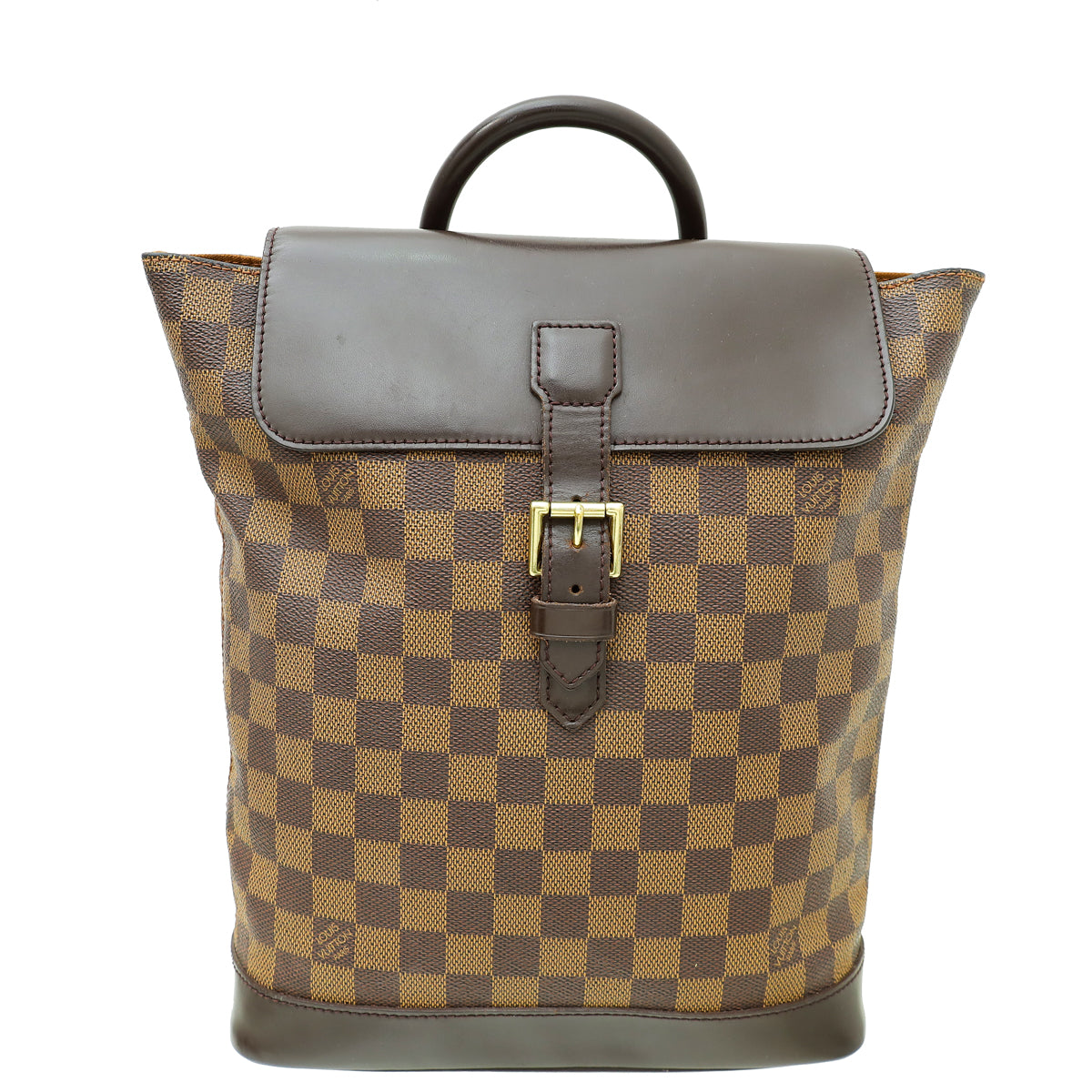 Louis Vuitton Damier Ebene Soho Backpack Bag-Louis Vuitton-THE CLOSET