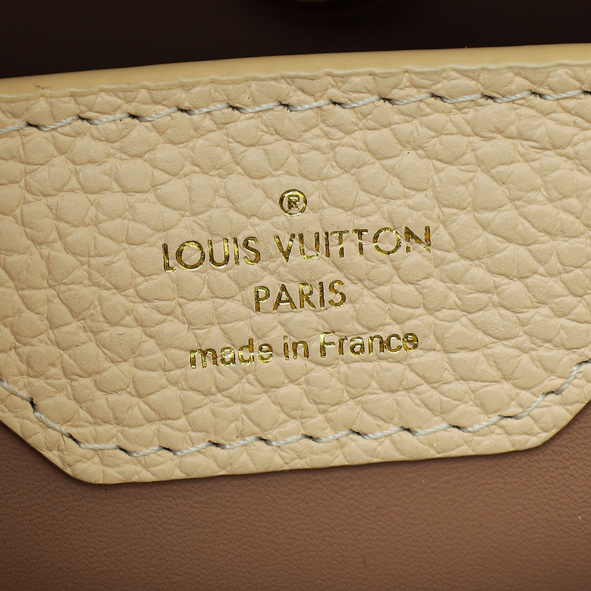 Louis Vuitton Beige Taurillon Capucines Gradient MM Bag