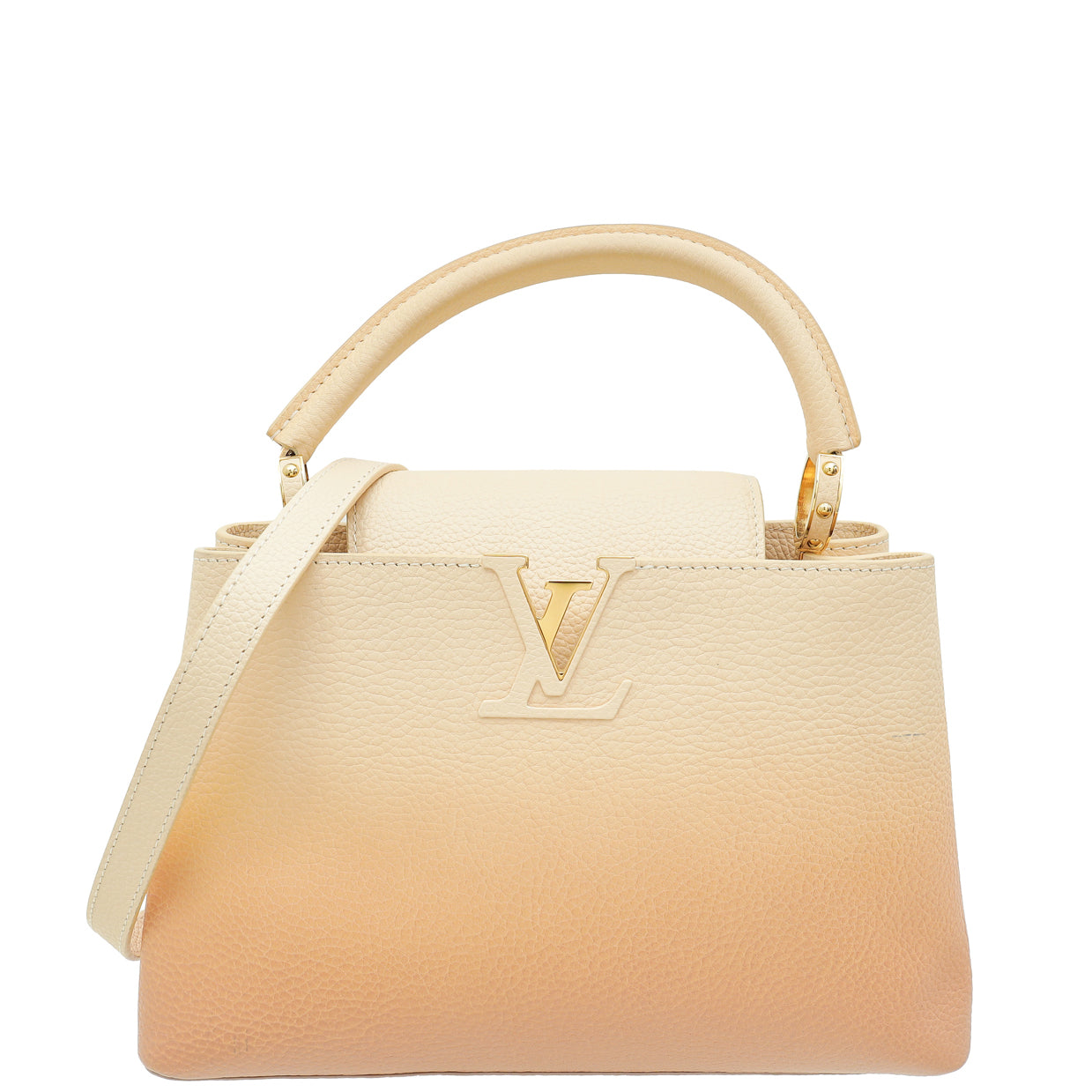 Louis Vuitton Beige Gradient Capucines MM Bag