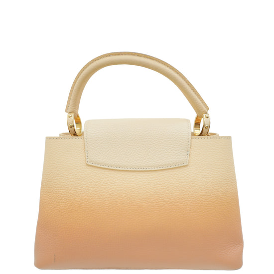 Louis Vuitton Beige Gradient Capucines MM Bag