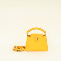 Louis Vuitton Ocher Yellow Capucines Mini Bag