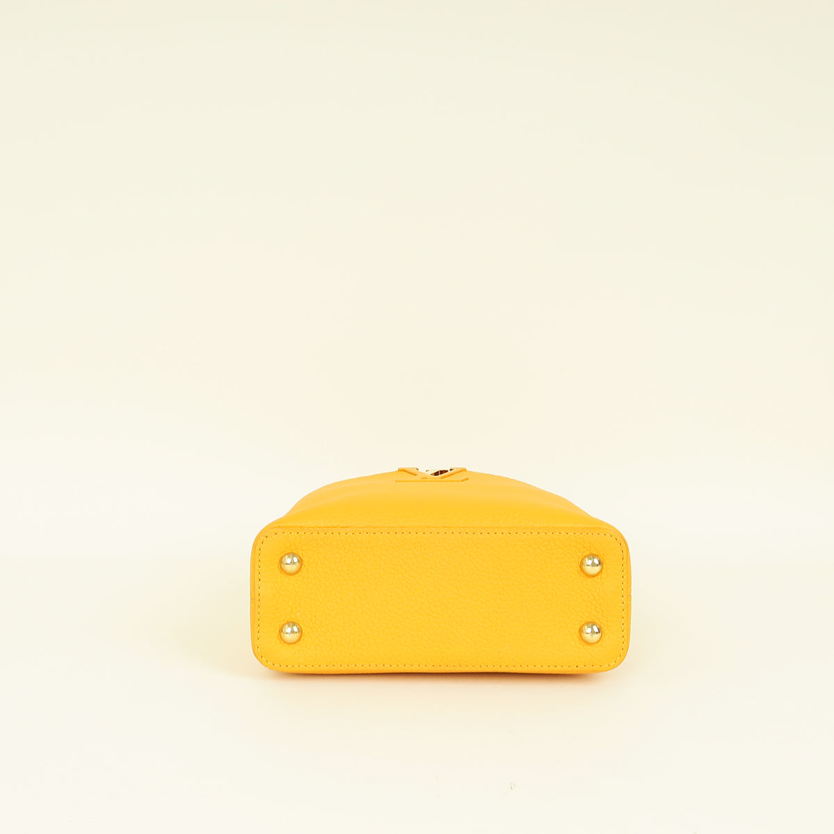 Louis Vuitton Ocher Yellow Capucines Mini Bag | Pre-Owned The