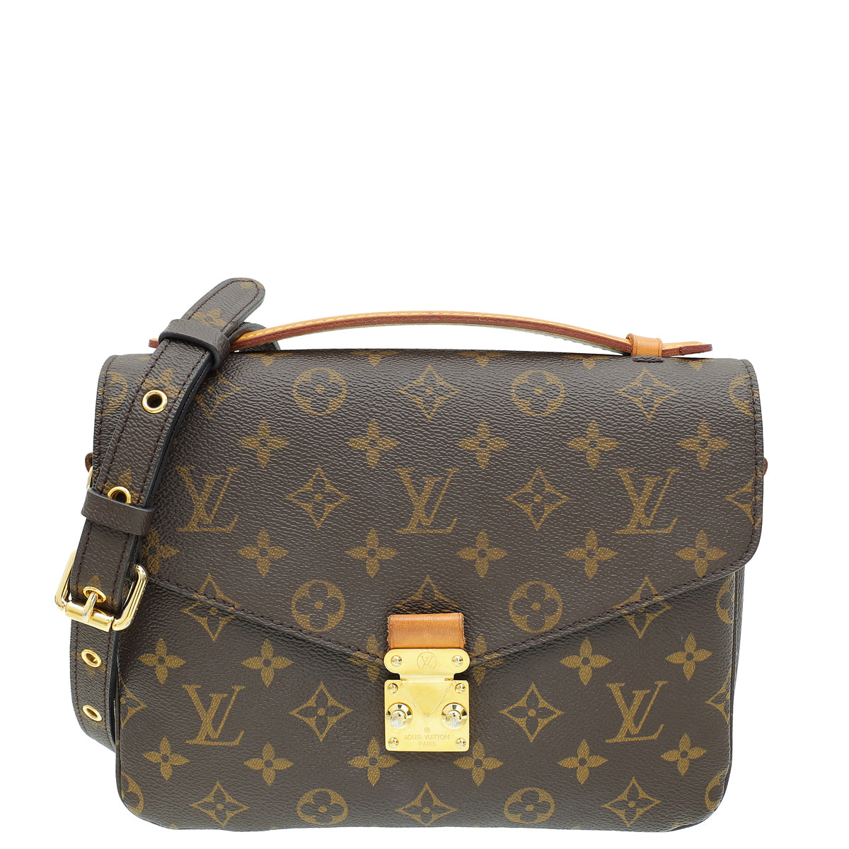 Louis Vuitton Brown Monogram Pochette Metis Bag-Louis Vuitton-THE CLOSET