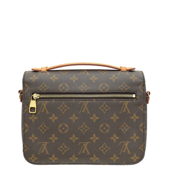 Louis Vuitton Brown Monogram Pochette Metis Bag