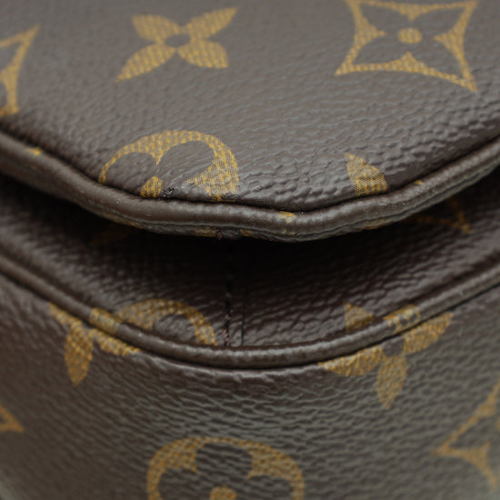 Louis Vuitton Brown Monogram Pochette Metis Bag