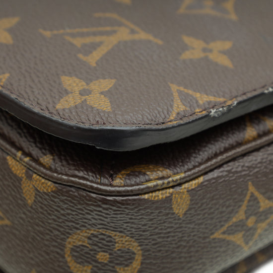 Louis Vuitton Brown Monogram Pochette Metis Bag